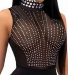 Black Knee length Dress with style around nexk